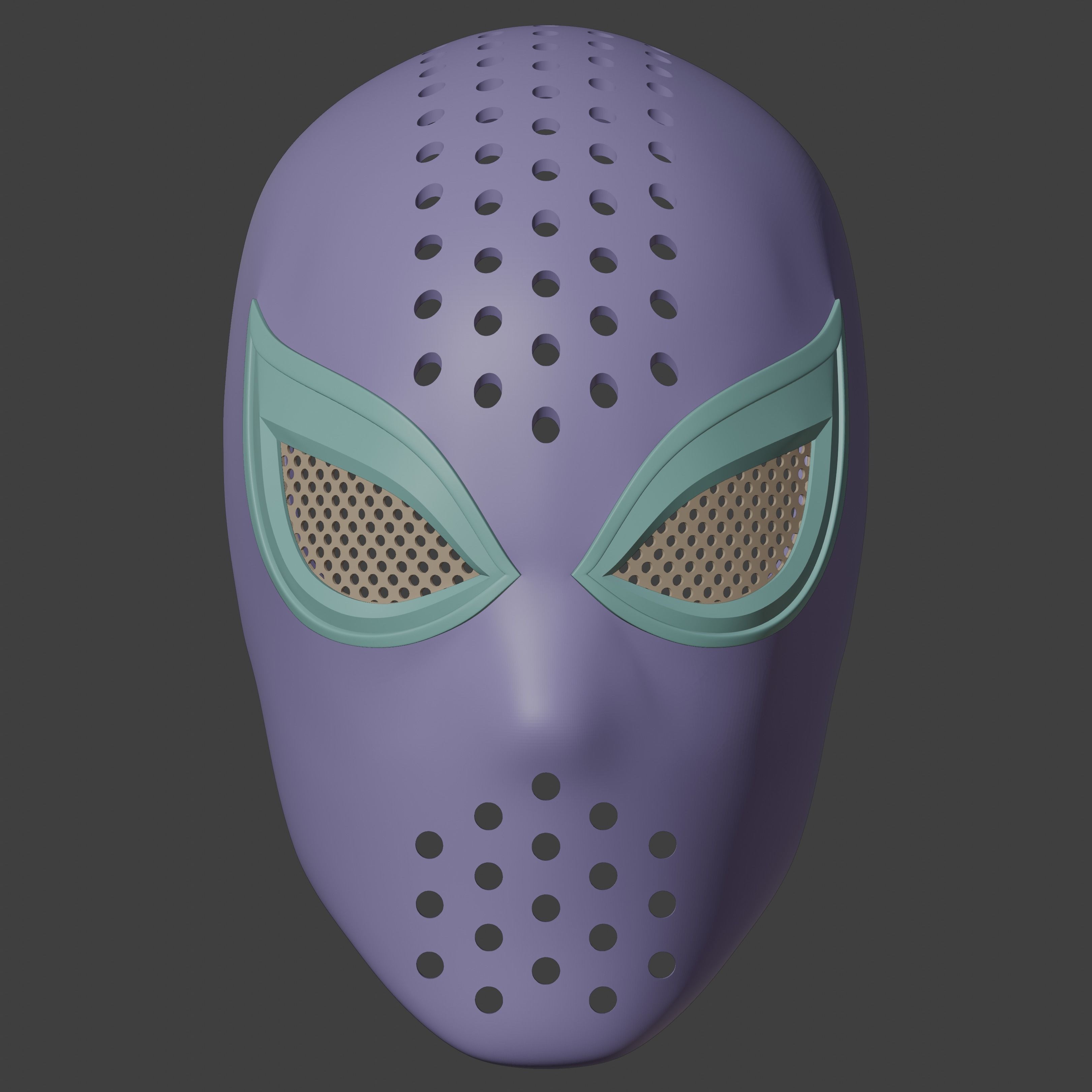 Spider-Man Lotus inspired Faceshell 3D print model_7