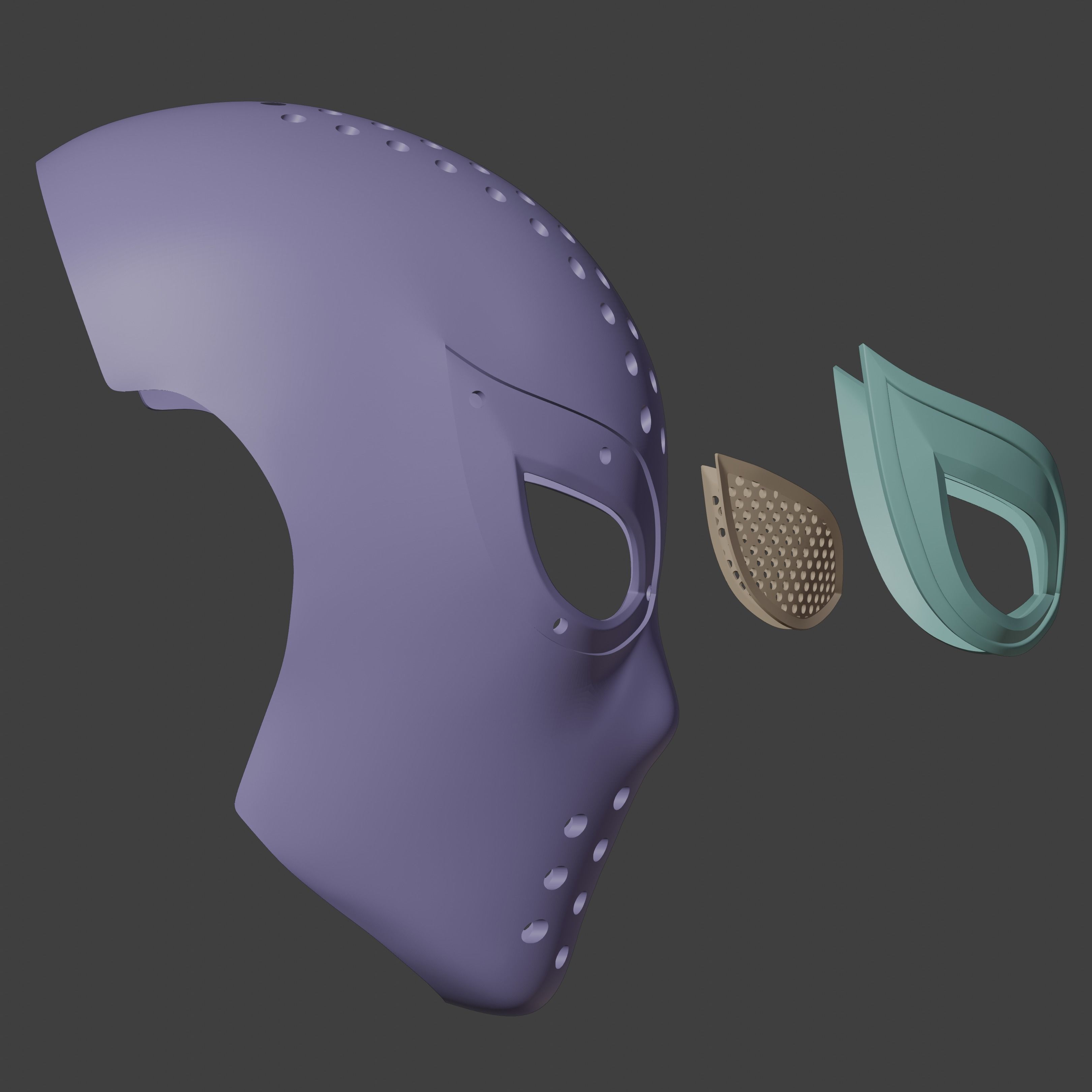 Spider-Man Lotus inspired Faceshell 3D print model_10