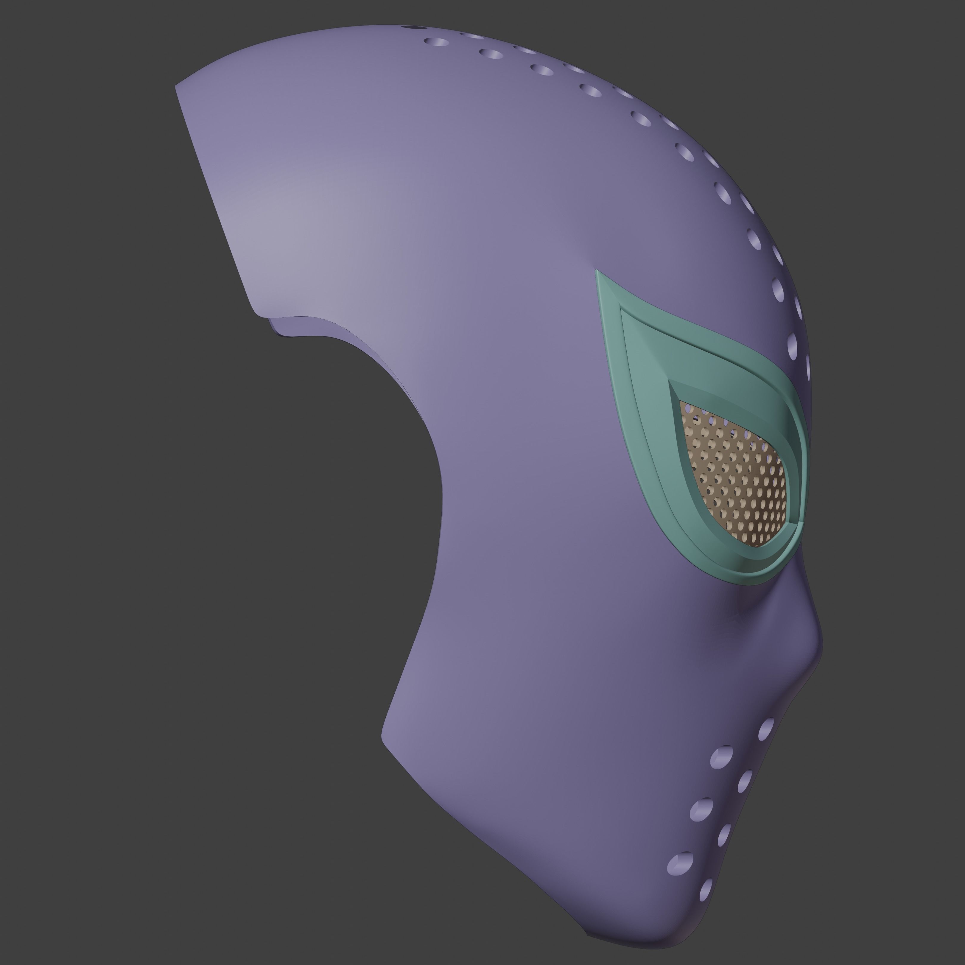 Spider-Man Lotus inspired Faceshell 3D print model_9