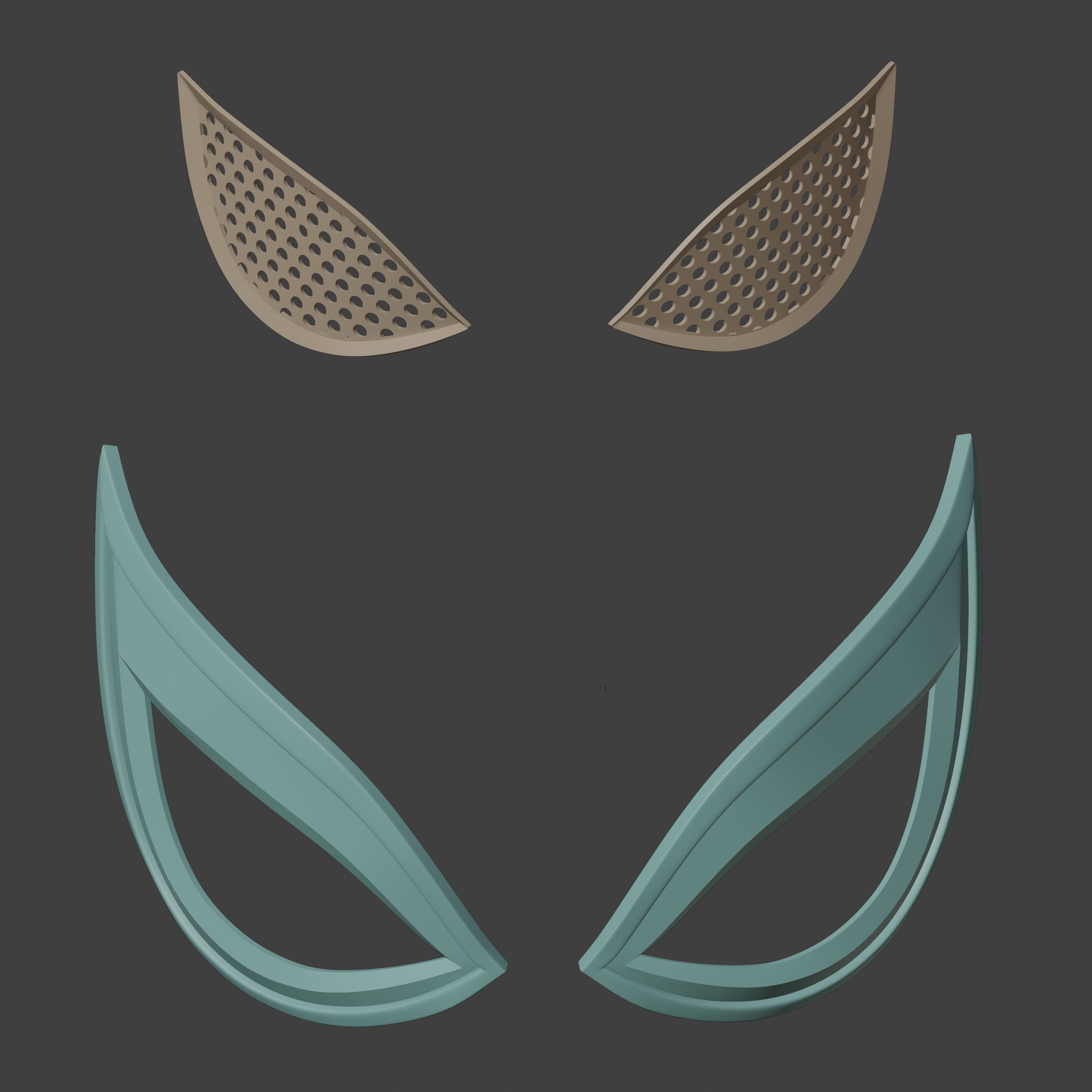 Spider-Man Lotus inspired Faceshell 3D print model_15