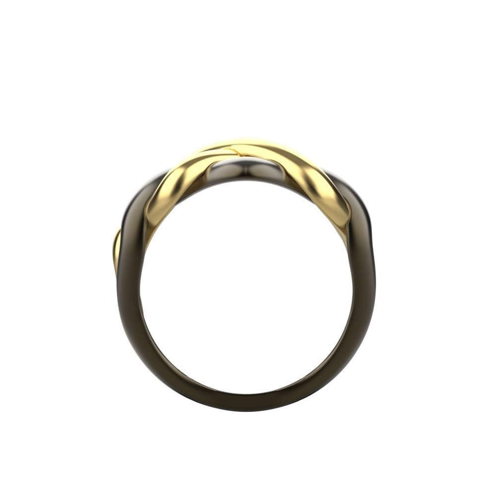 Puzzle ring 3D print model_6