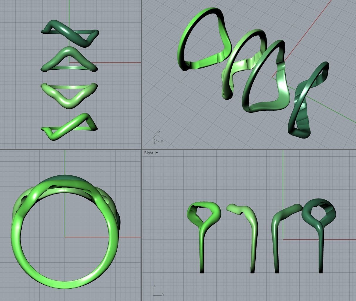 Puzzle ring 3D print model_13