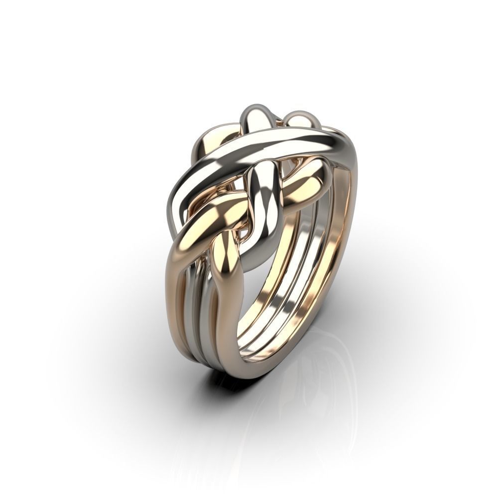 Puzzle ring 3D print model_11