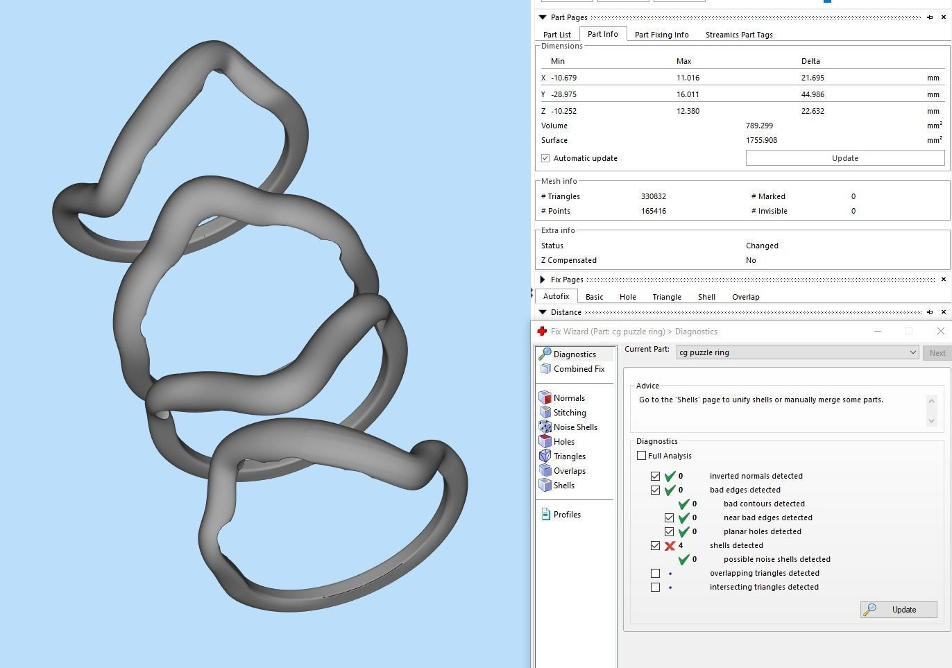 Puzzle ring 3D print model_15