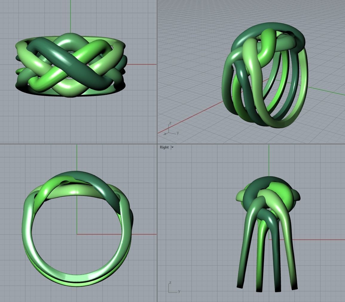 Puzzle ring 3D print model_14