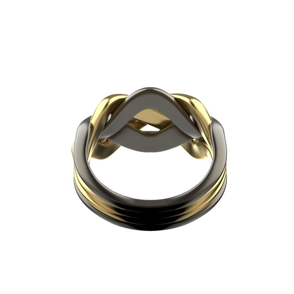 Puzzle ring 3D print model_7