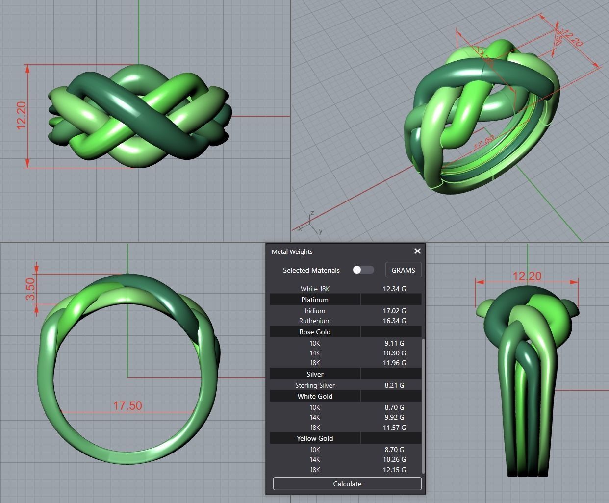 Puzzle ring 3D print model_2