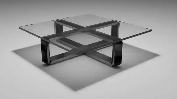 table glass and metal coffee