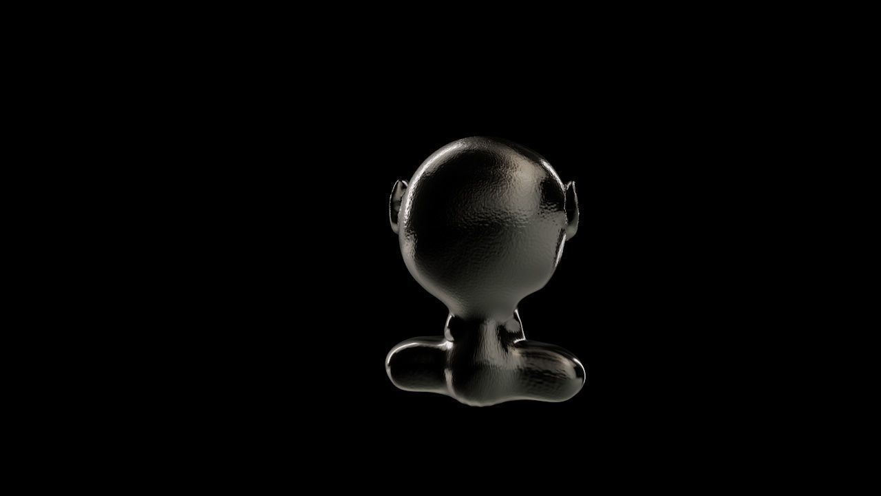 Sculping character Low-poly 3D model_3