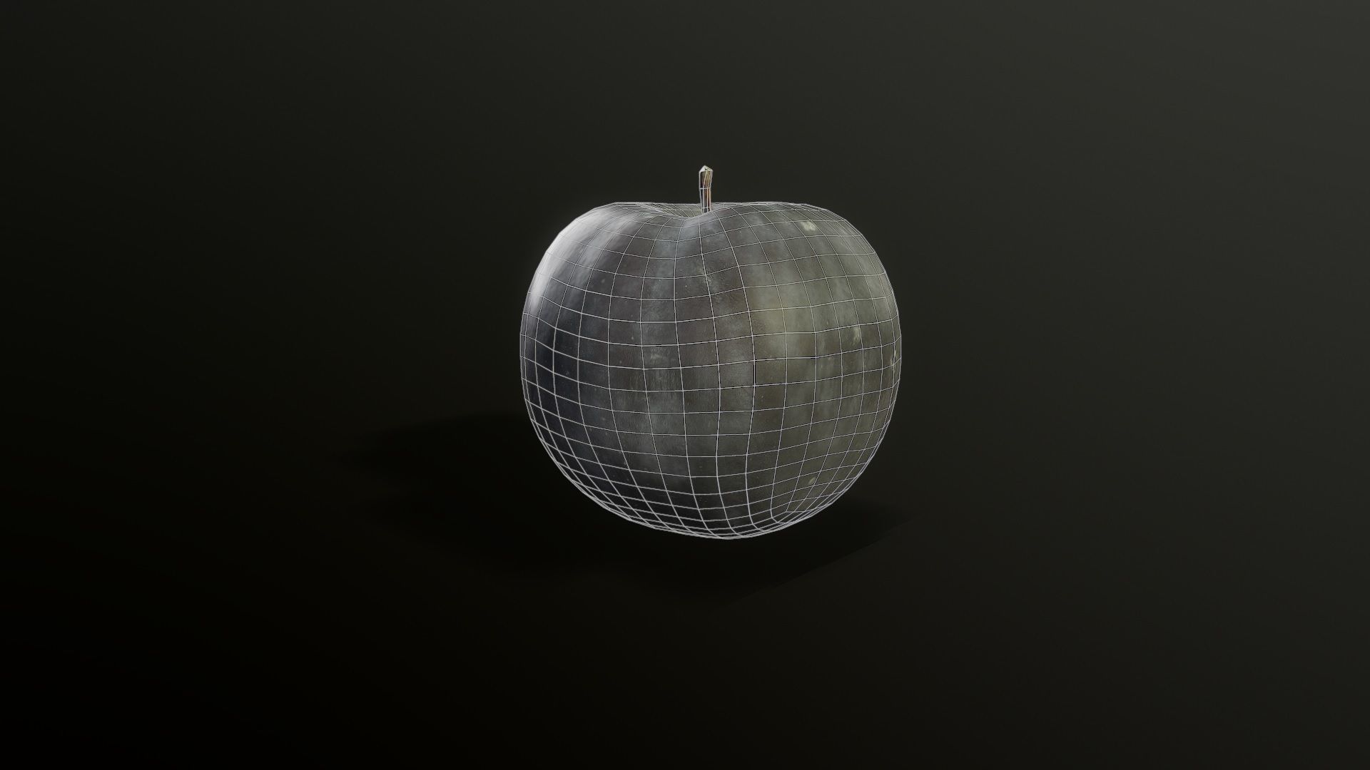 3D Scan Plum 01 Low-poly 3D model_1