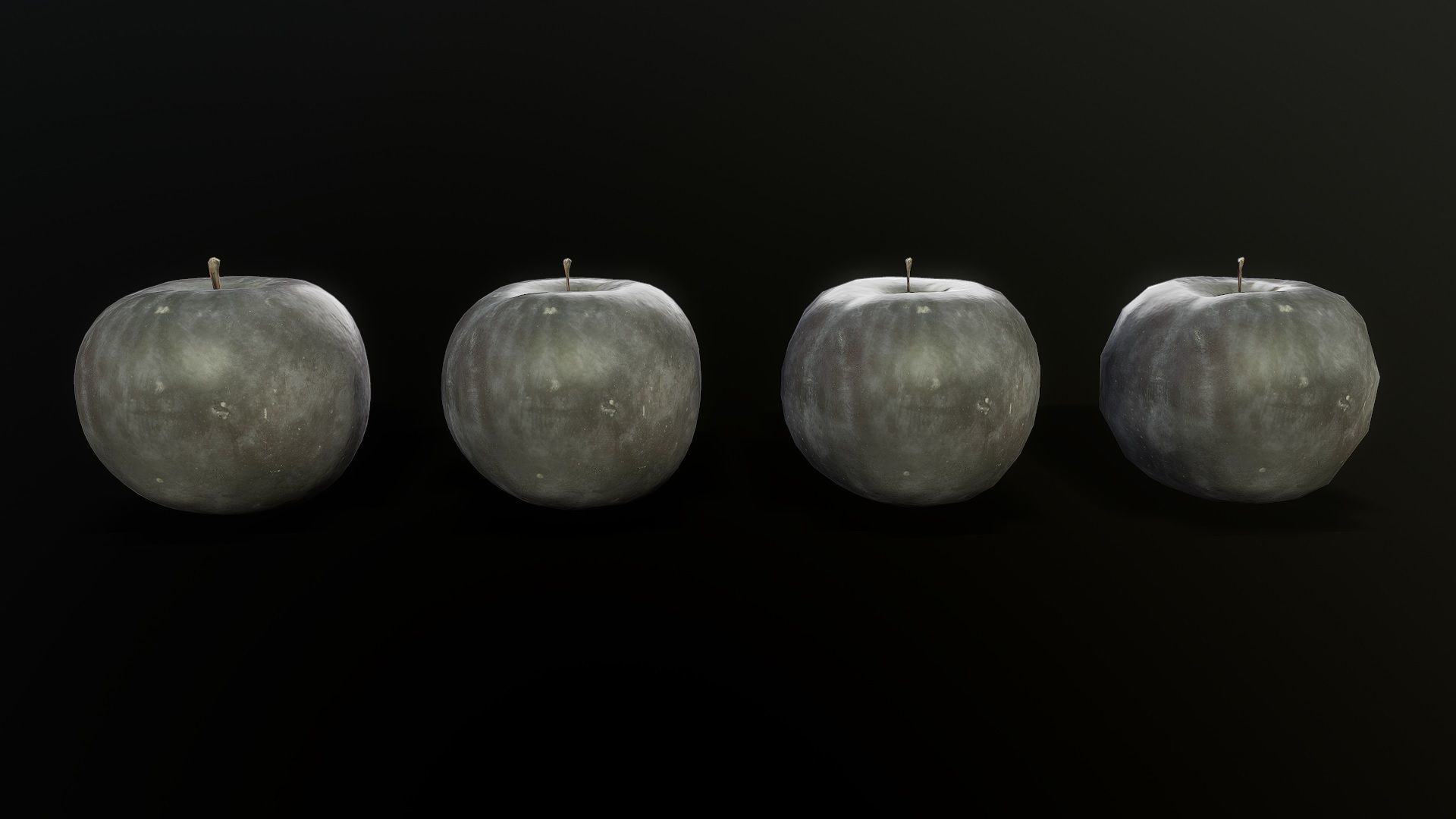 3D Scan Plum 01 Low-poly 3D model_4