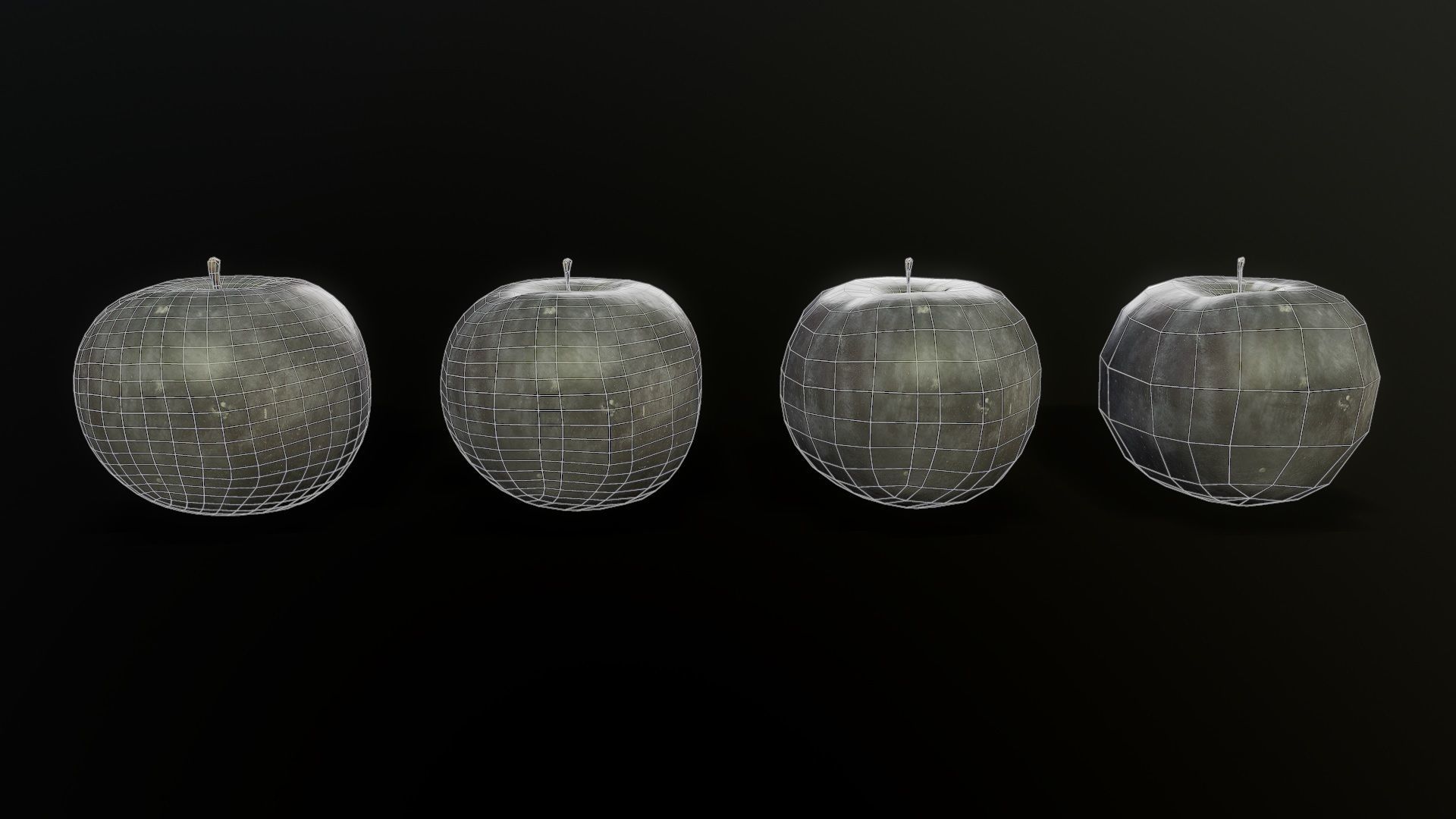 3D Scan Plum 01 Low-poly 3D model_5