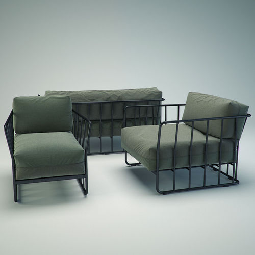 Bla Station Code 27 sofa set 3D model