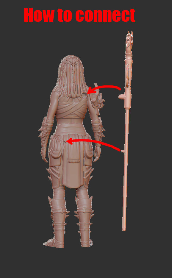 Elf Skyrim 3D print model_1