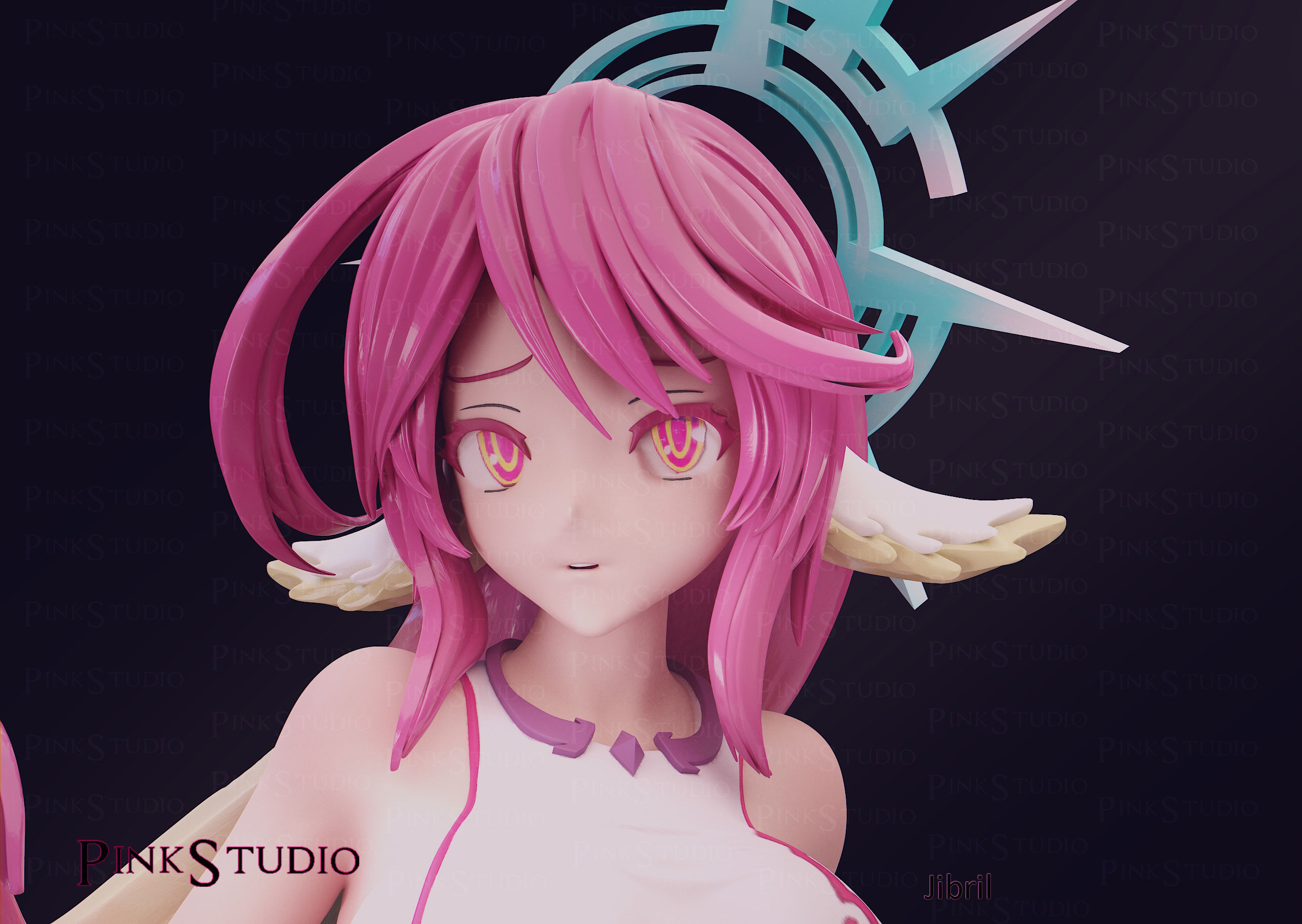No Game No Life - Jibril 3D print model_8