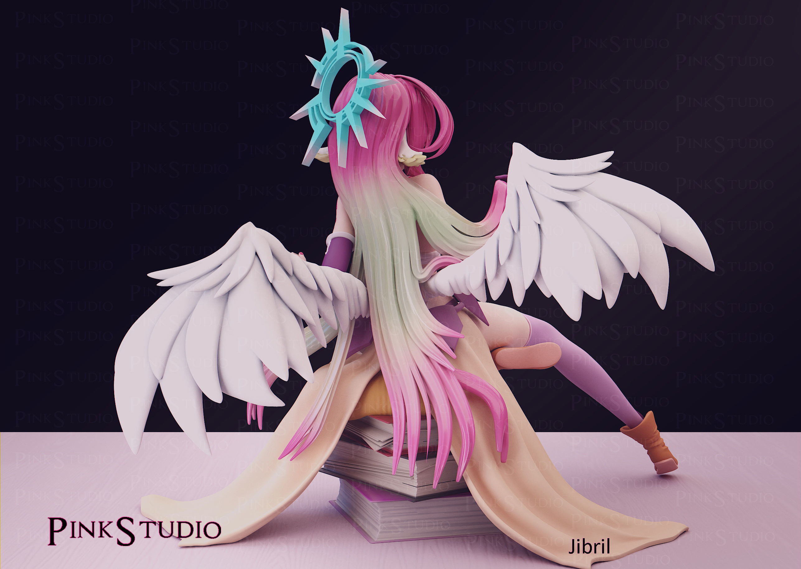 No Game No Life - Jibril 3D print model_3