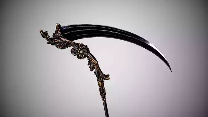 Scythe Low-poly 3D model