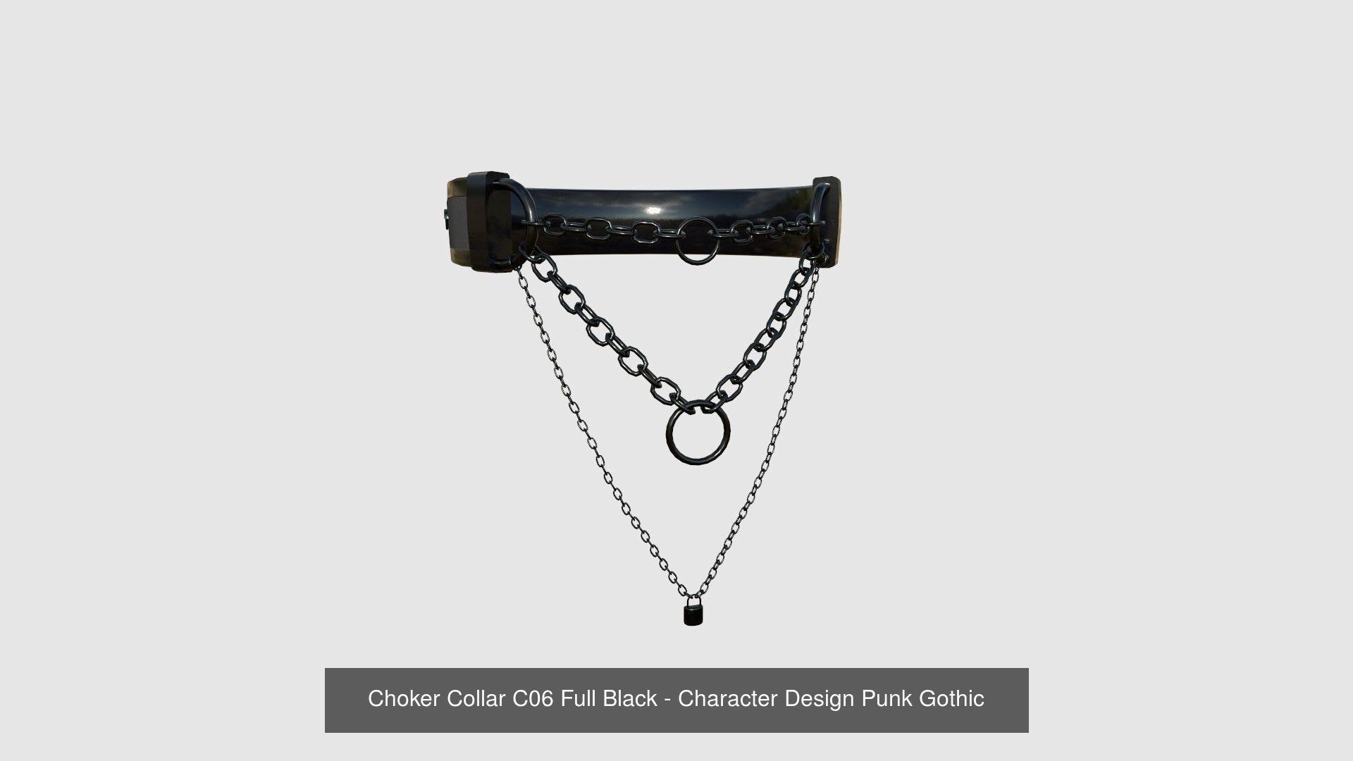 08 Choker Collar C Collection - Character Design Punk Gothic _6