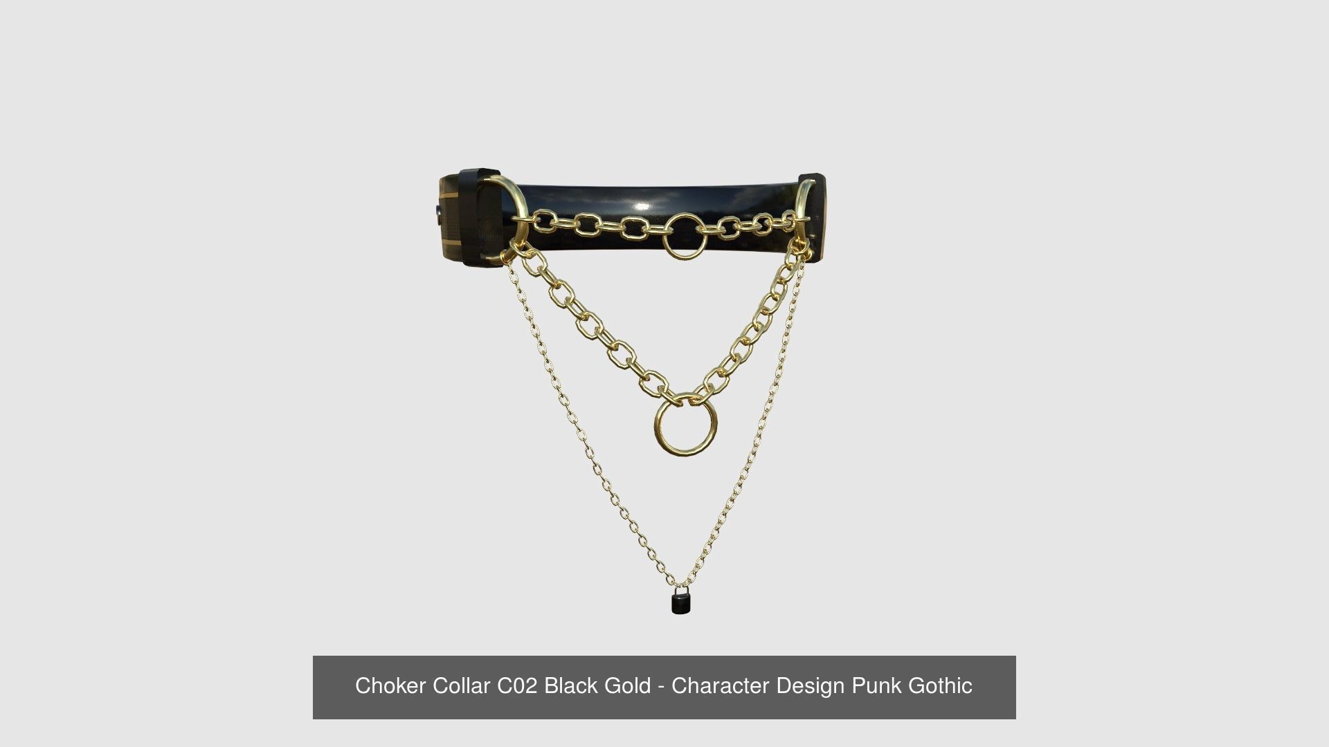 08 Choker Collar C Collection - Character Design Punk Gothic _2