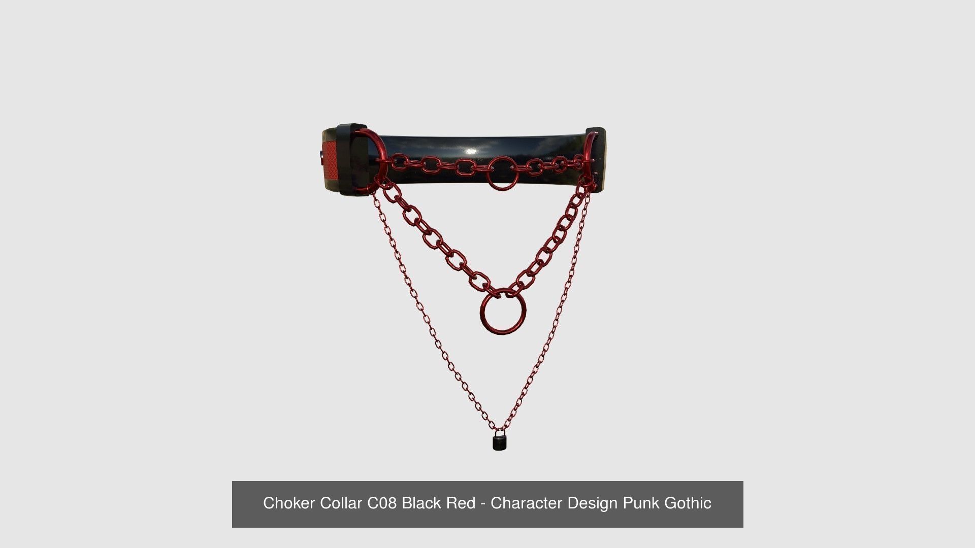 08 Choker Collar C Collection - Character Design Punk Gothic _8