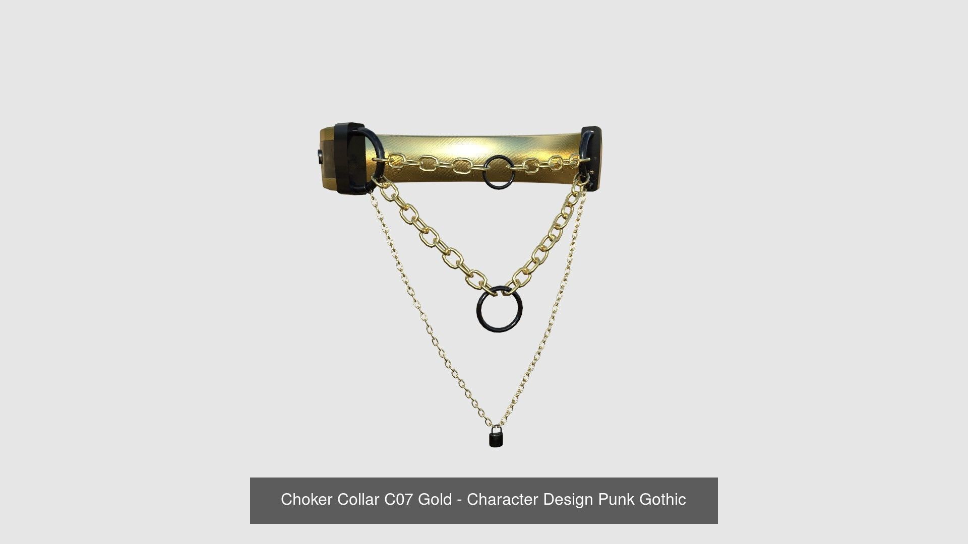 08 Choker Collar C Collection - Character Design Punk Gothic _7