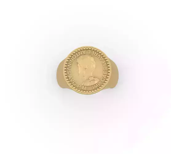 Marcus Aurelius Signet Finger Ring  Roman King