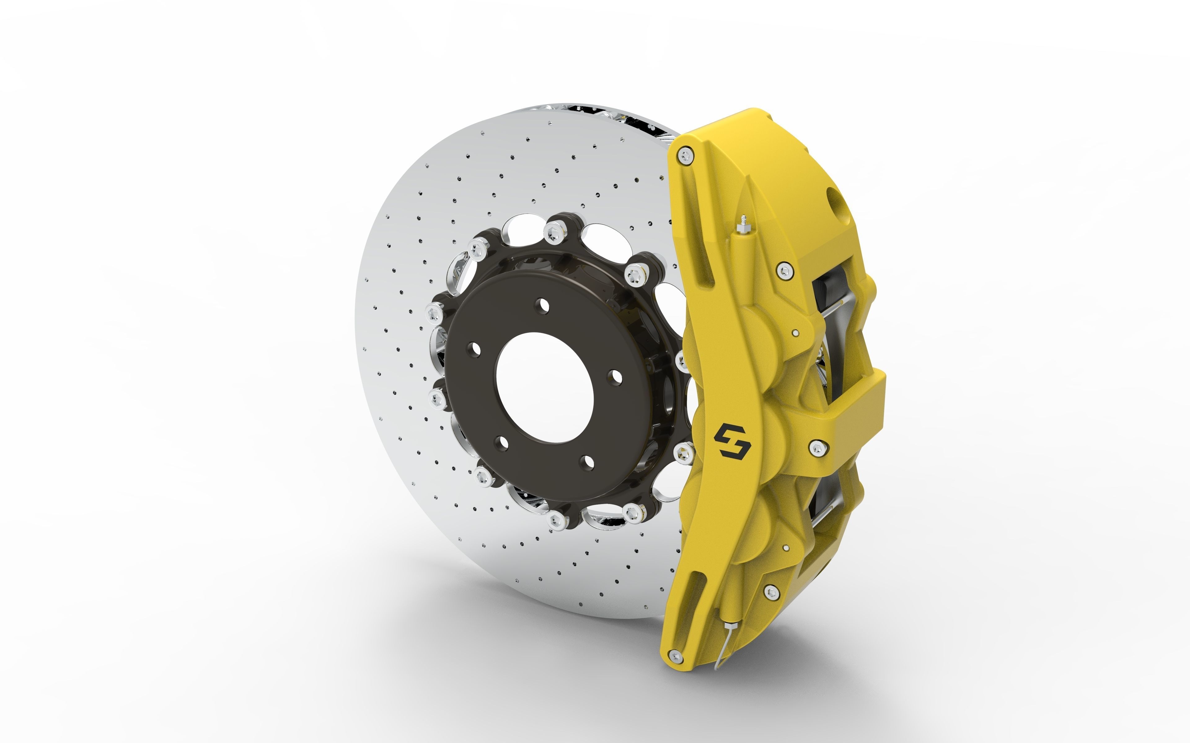 Disc brake 3D model_2