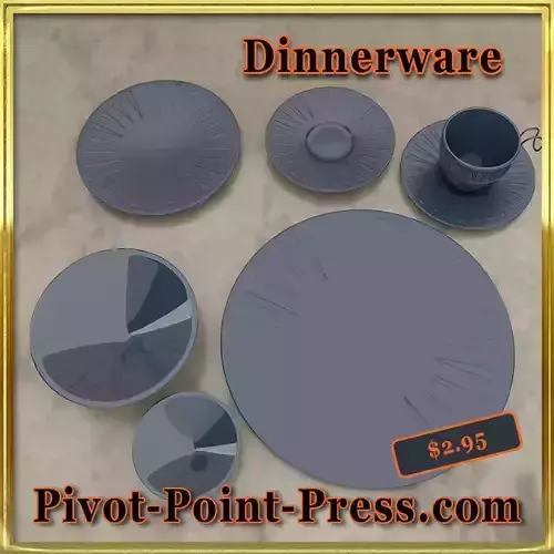 Dinnerware Set - pivot point press com 3D model