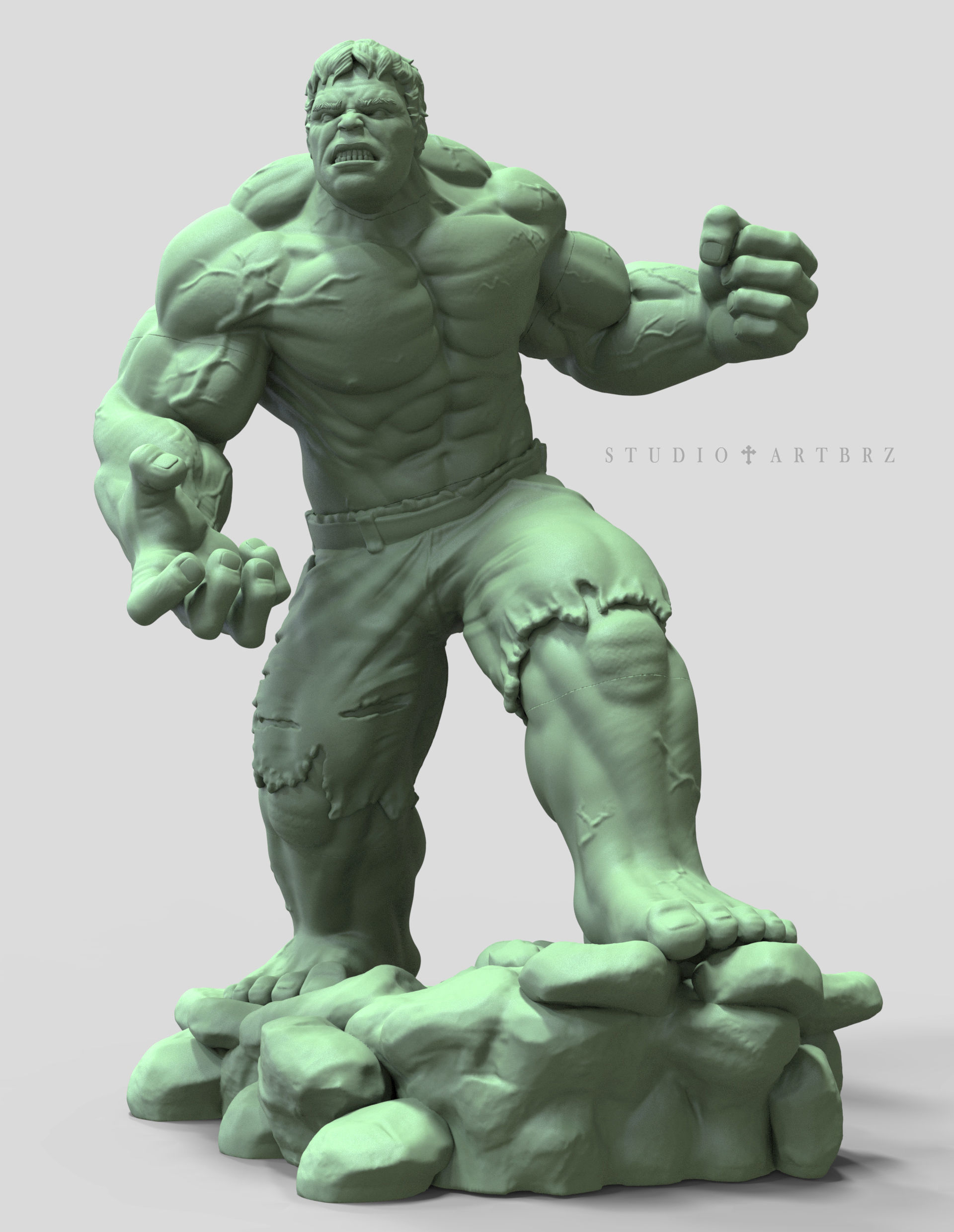 Hulk Smash 3D print model_2