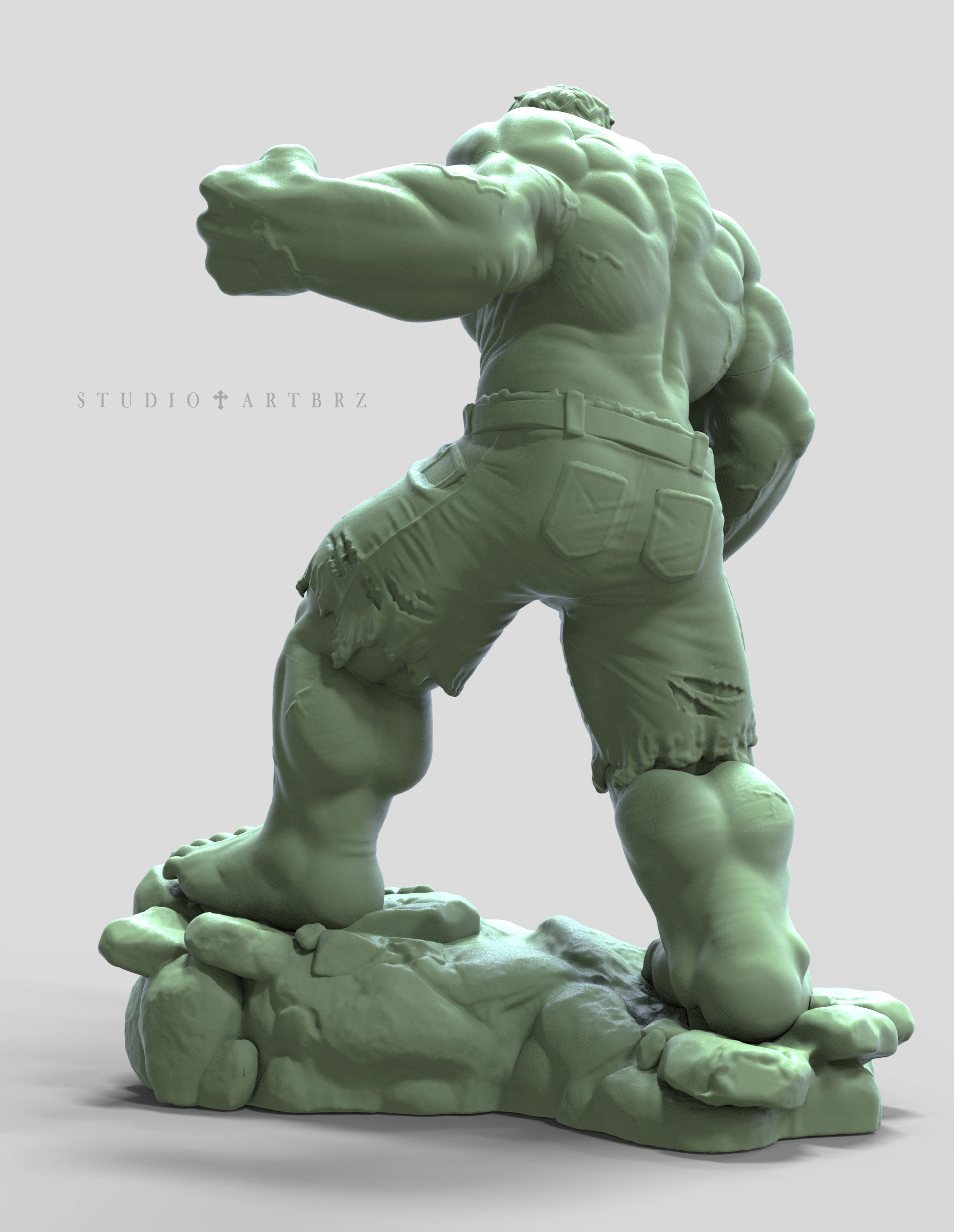 Hulk Smash 3D print model_5