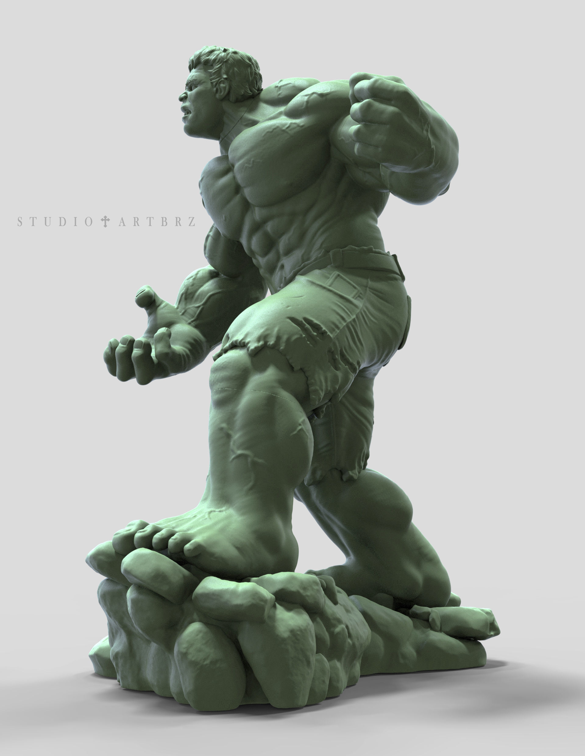 Hulk Smash 3D print model_1