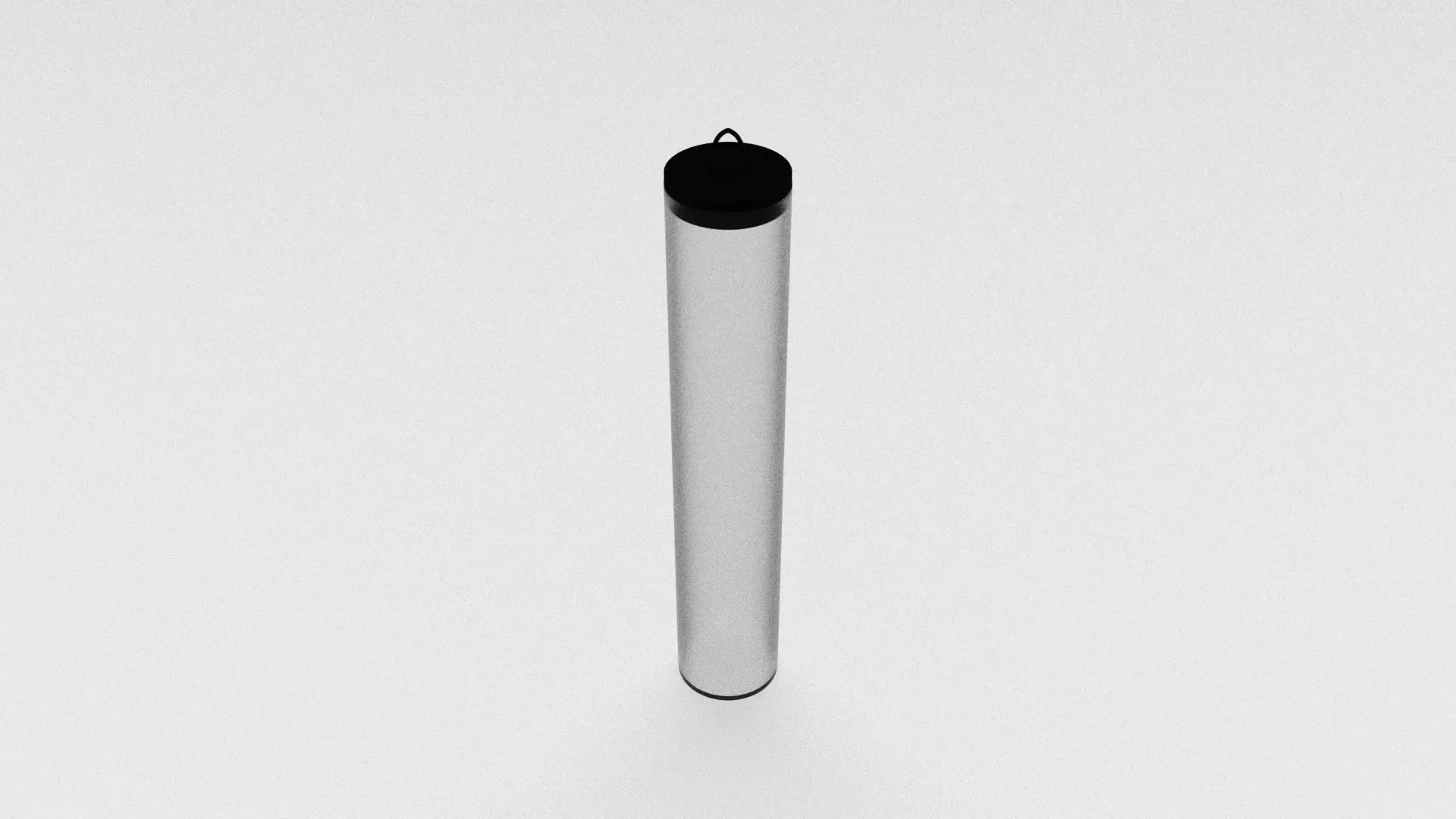 Clear Cylinder Retail Packaging 3D model_0