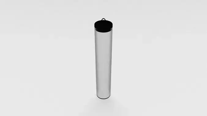 Clear Cylinder Retail Packaging 3D model Clear Cylinder Retail Packaging 3D model