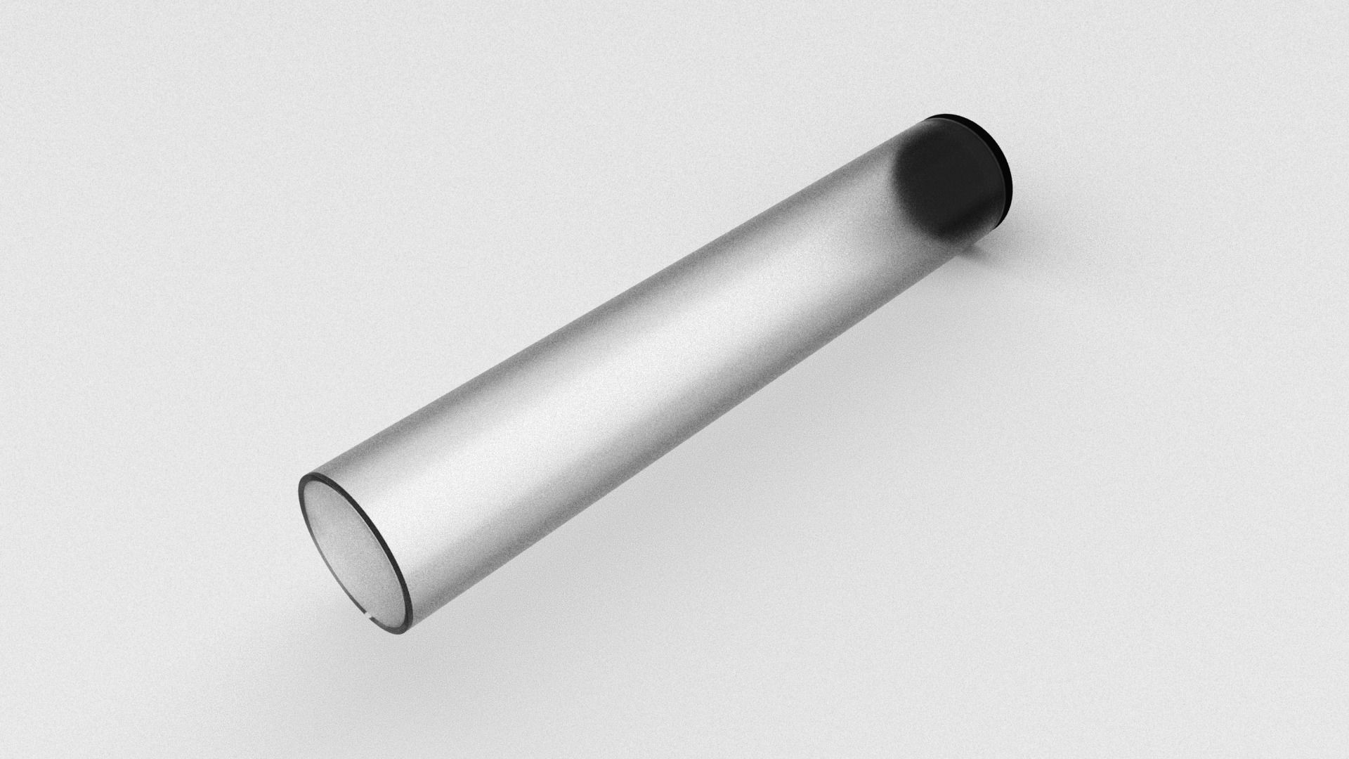 Clear Cylinder Retail Packaging 3D model_1