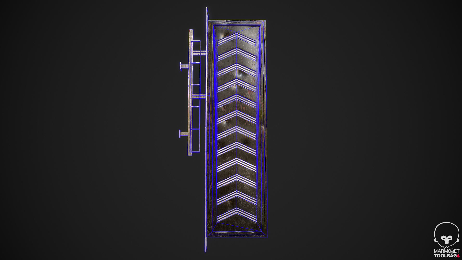 UP Neon signs Cyberpunk  Optimized FOr games  Low-poly 3D model_5