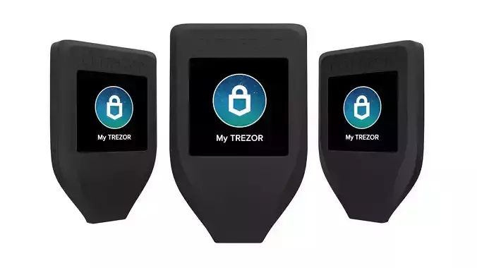 Trezor Wallet Model T 3D model