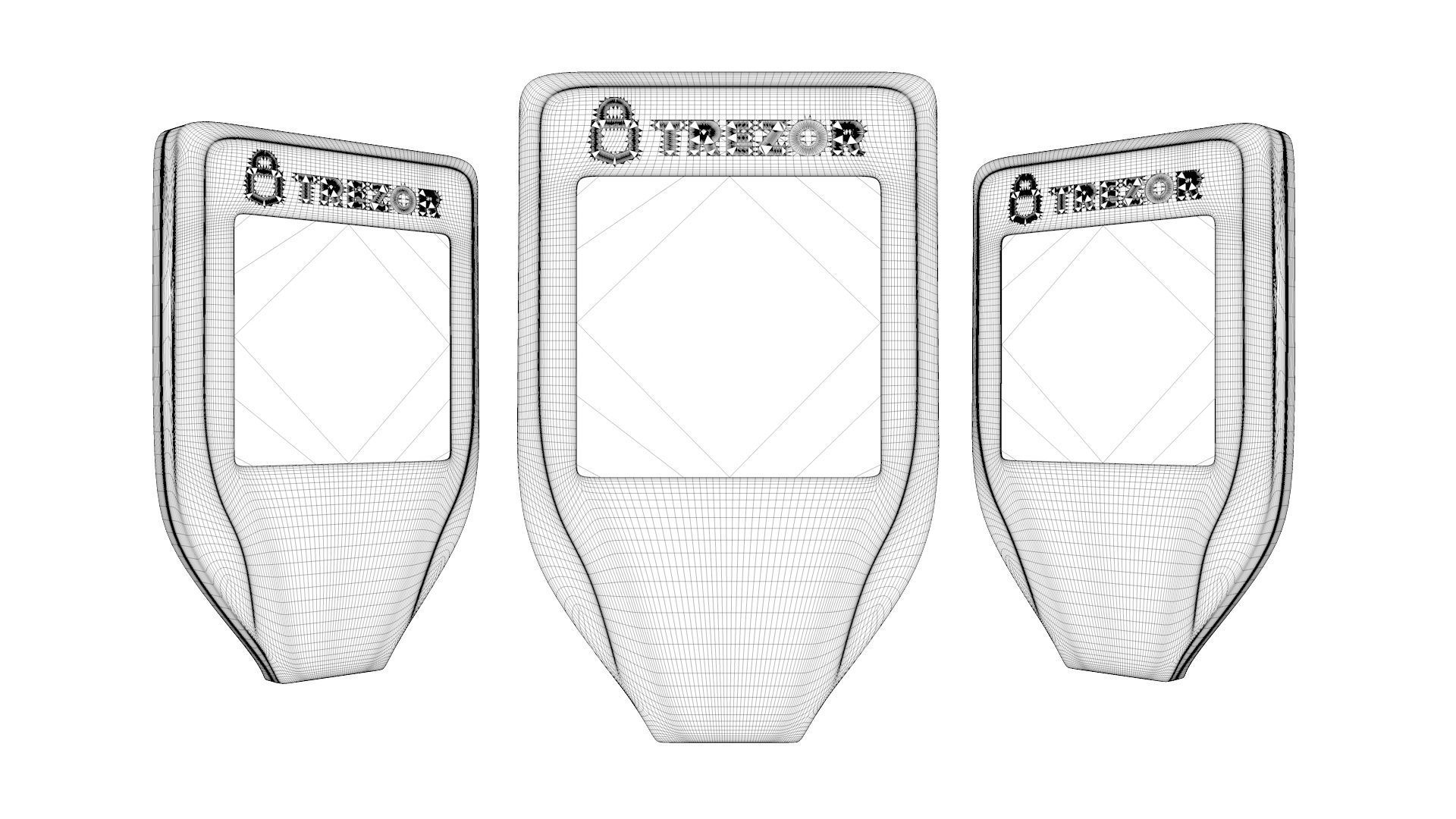 Trezor Wallet Model T 3D model_7