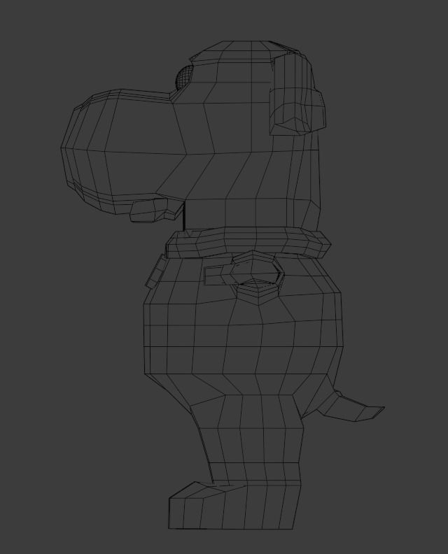 Brian Griffin from Family Guy Free low-poly 3D model_4