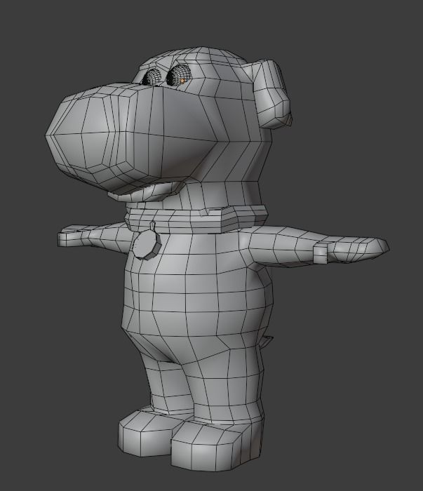 Brian Griffin from Family Guy Free low-poly 3D model_3