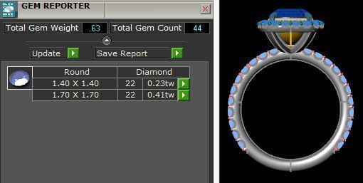 Yellow Diamond Solitaire 3D print model_6