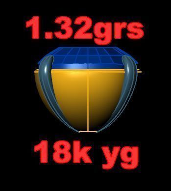 Yellow Diamond Solitaire 3D print model_4