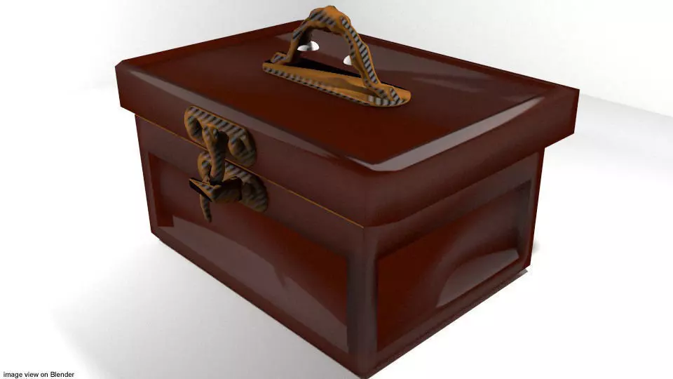 Treasure Chest - Type 3 3D model_0