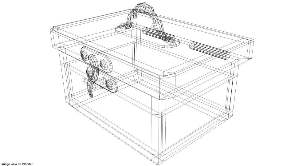 Treasure Chest - Type 3 3D model_3