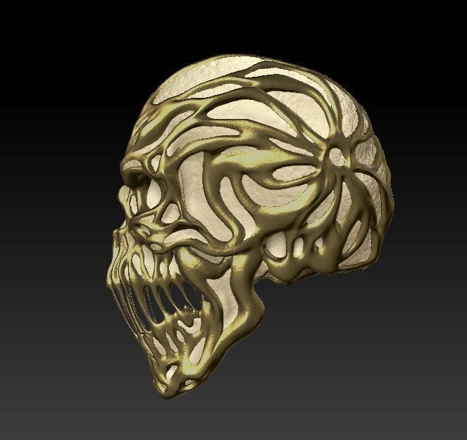 Stylized skulls  3D model_8