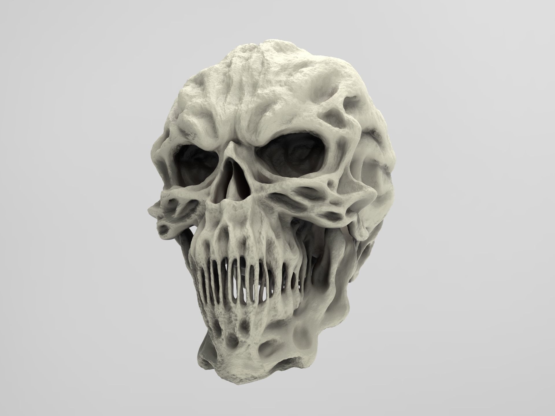 Stylized skulls  3D model_2