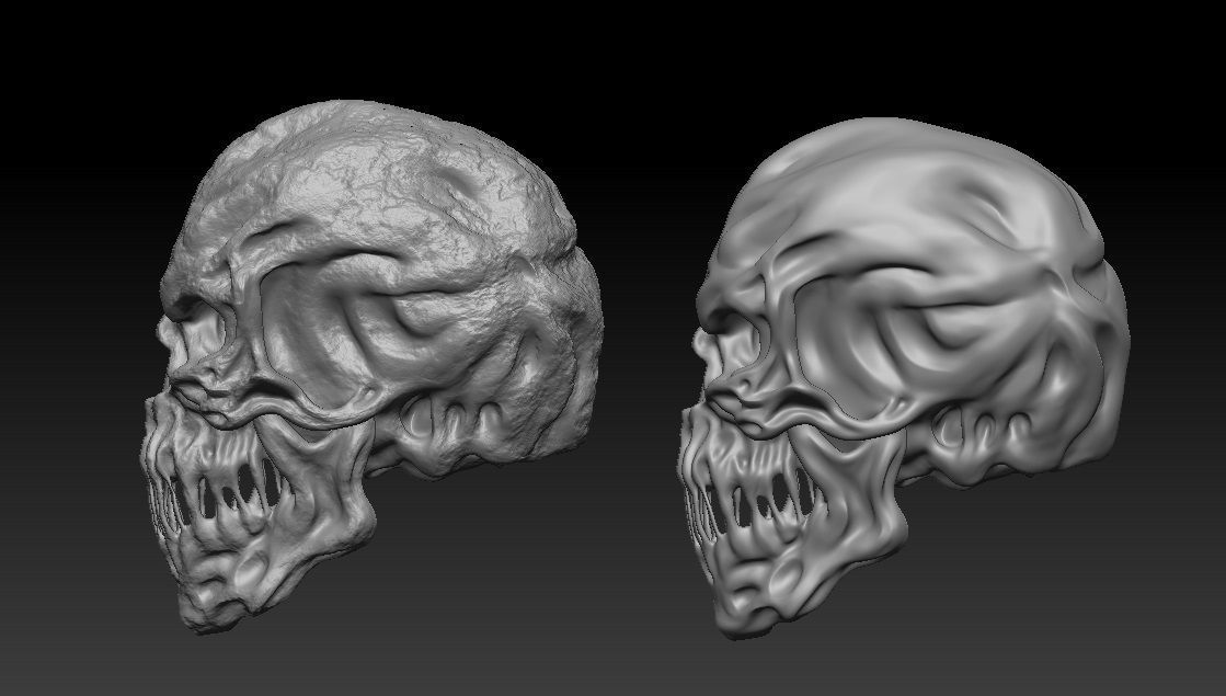 Stylized skulls  3D model_4