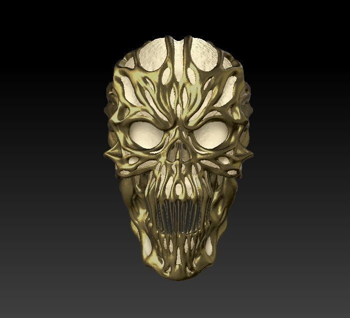 Stylized skulls  3D model_7