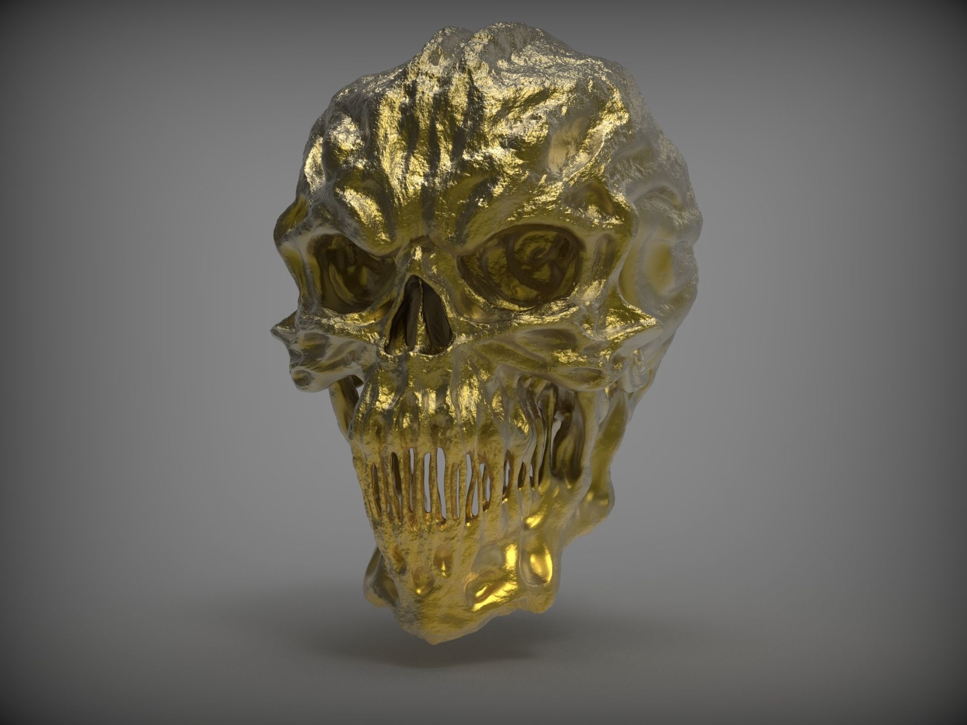 Stylized skulls  3D model_1