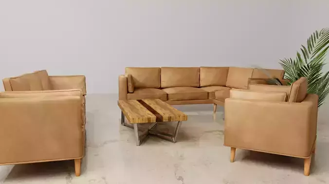 GNU Hygge Livingroom set 3D model