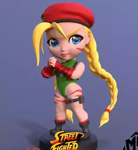 Chibi Cammy Street Fignter 3D print model